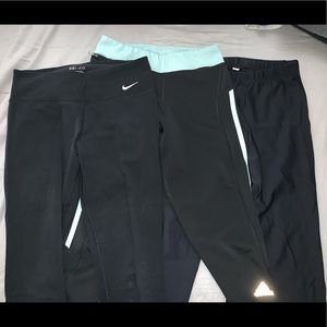 Lot of 3: Nike, Adidas, & Under Armour leggings